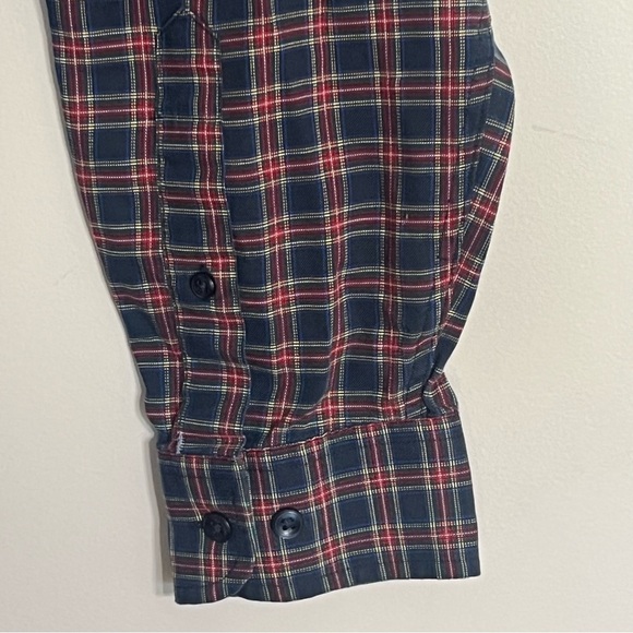 LL Bean Multicolor  Plaid Wrinkle Resistant Button Up Shirt Size Medium Tall - Picture 10 of 11
